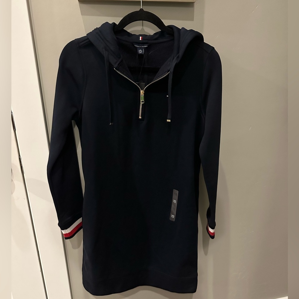 Sleeve Hoodie Dress